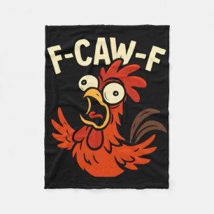 Cobertor De Velo F-caw-f - Meme do Galo Frango Louco