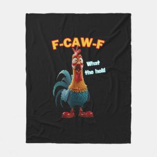 Cobertor De Velo F-Caw-F O Frango Engraçado Humor F-Caw-F Galo