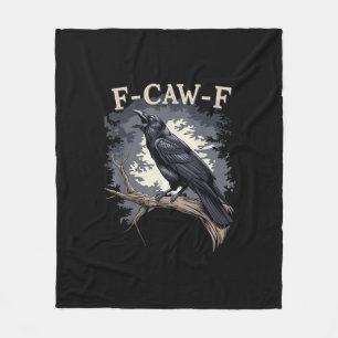 Cobertor De Velo F Caw F Pássaro Engraçado Corvo Design Criativo Ca