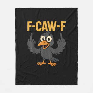 Cobertor De Velo F-Caw-F Piada Sarcástica Corvo Meme Humor