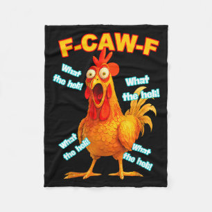 Cobertor De Velo F-caw-f Que O Galo Heli Engraçado Meme Vintage 