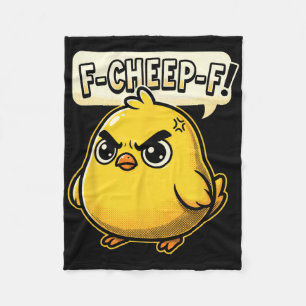 Cobertor De Velo F-cheep-f Galinha Raivosa Quadrinho Pop Art _1