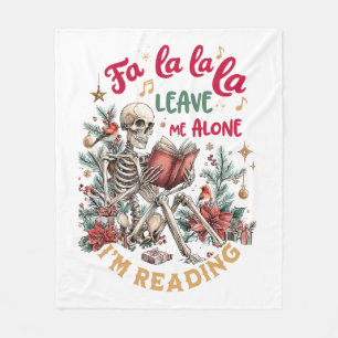 Cobertor De Velo Fa La La La Deixe-me em Paz Estou Lendo