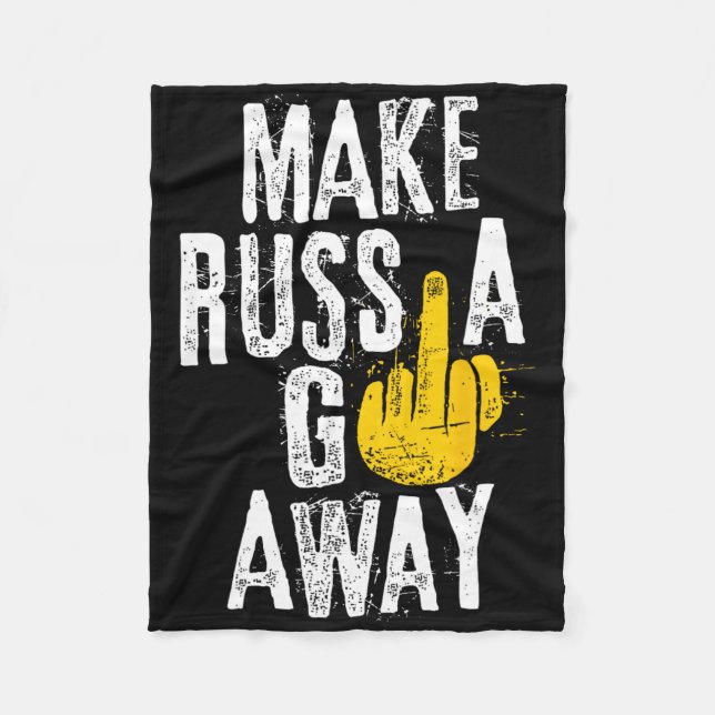 Cobertor De Velo Faça a Rússia Ir Embora (Frente)
