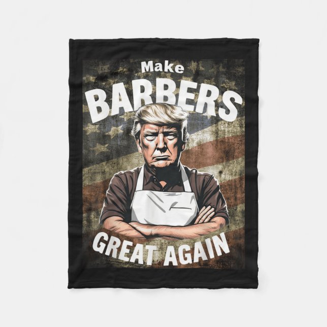 Cobertor De Velo Faça Barbeiros Excelente Novamente _ Barbeiros Par (Frente)