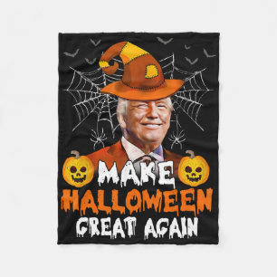 Cobertor De Velo Faça Excelente De Halloween Novamente Engraçado Tr