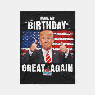 Cobertor De Velo Faça Meu Excelente De Aniversário De Novo, Trump F