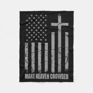 Cobertor De Velo Faça o Céu Lotado Usa Bandeira Americana Patriótic