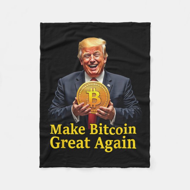 Cobertor De Velo Faça o Excelente Bitmoney novamente Trump Bitmoney (Frente)
