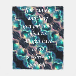 Cobertor De Velo Faça Qualquer Coisa Fleece Blanket