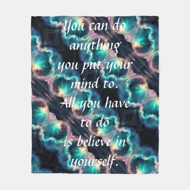 Cobertor De Velo Faça Qualquer Coisa Fleece Blanket (Frente)