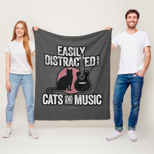 Cobertor De Velo Fácil distração de gatos e música