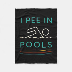 Cobertor De Velo Faço xixi em piscinas humor sarcástico férias verã