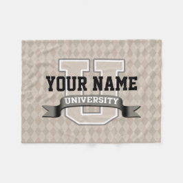 Cobertor De Velo Faculdade engraçada legal personalizada da