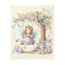 Fada da Primavera de Páscoa em Aquarela