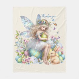Cobertor De Velo Fada de Primavera de Páscoa de de Aquarela