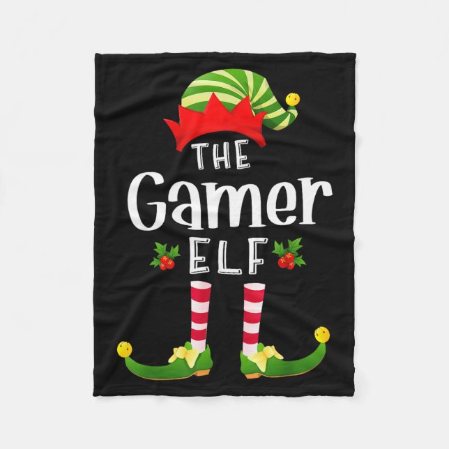 Cobertor De Velo Fada Gamer Combinando Video Game Natal Camisa de d (Frente)