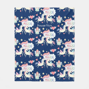 Cobertor De Velo Fada, Princesa e Filhos Unicórnios