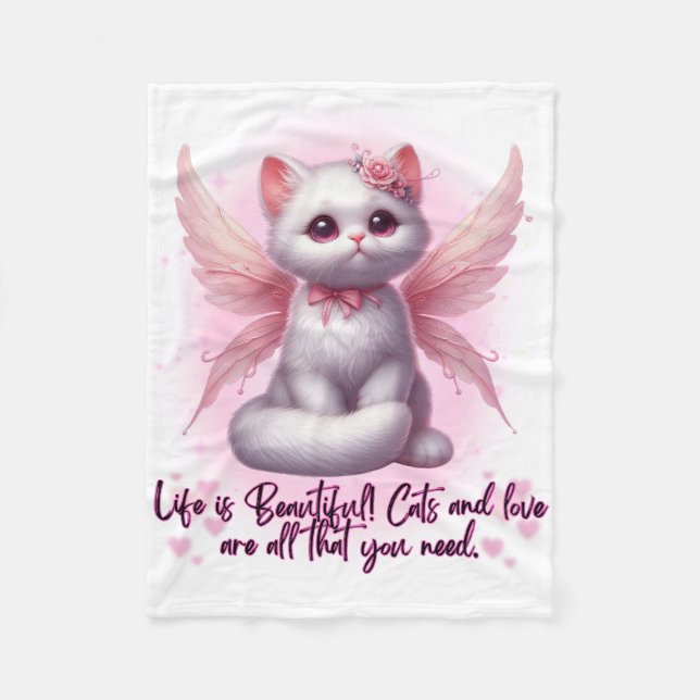 Cobertor De Velo Fada Whiskers of Love (Frente)