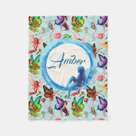 Cobertor De Velo Fadas Personalizadas