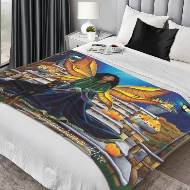 Cobertor De Velo Fairy Guardian Doberman Dog (Criador carregado)