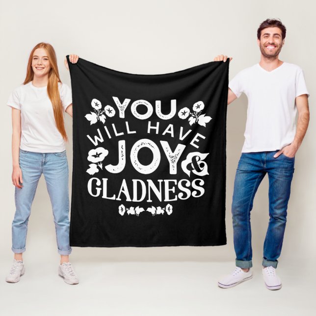 Cobertor De Velo Faith and Happiness – Joy and Gladness Quotes (In Situ)