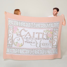 Cobertor De Velo FAITH Dá À Substância Fleece Blanket (Peach)