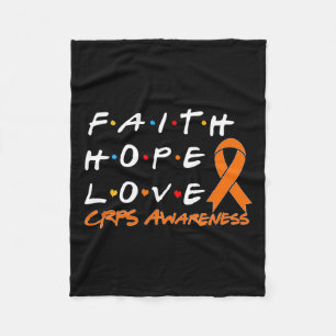 Cobertor De Velo Faith Hope ama Consciência 1