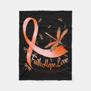 Cobertor De Velo Faith Hope ama Rsd Crps Sensibilização Dragonfly