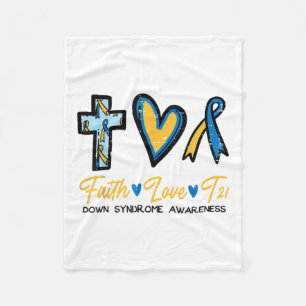 Cobertor De Velo Faith Love Down Síndrome de Consciência Homens Cri