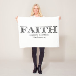 Cobertor De Velo Faith pode mover montanhas florais