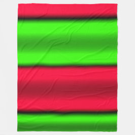 Cobertor De Velo Faixa Horizontal Verde e Vermelha
