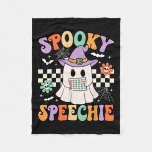 Cobertor De Velo Fala Spookhie Terapia de Fala Retroativa Halloween