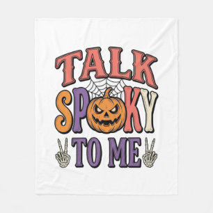 Cobertor De Velo Fale Assustador Comigo Camisa Vintage de Halloween