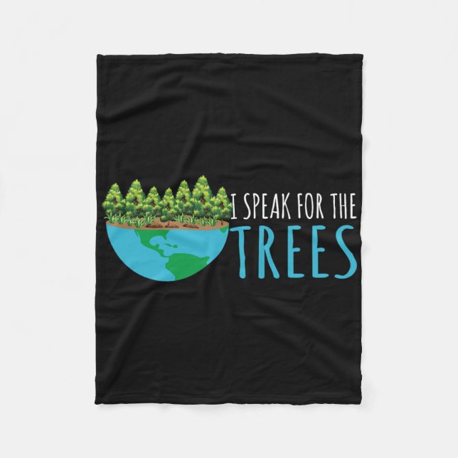 Cobertor De Velo Fale Para Os Ativistas Ambientais Da Terra (Frente)