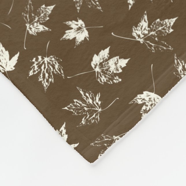 Cobertor De Velo Fall Maple Folhas em castanho - padrão perfeito. (Quina)