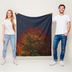 Cobertor De Velo Fall Rainbow Fleece Blanket