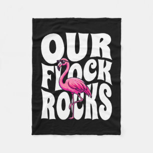 Cobertor De Velo Família de flamingo de pássaro rosa rocha rebanho