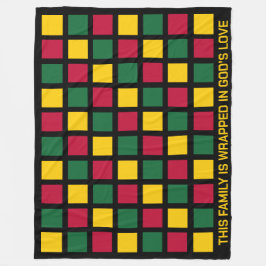 Cobertor De Velo Família de quadrados geométricos Mês de História N