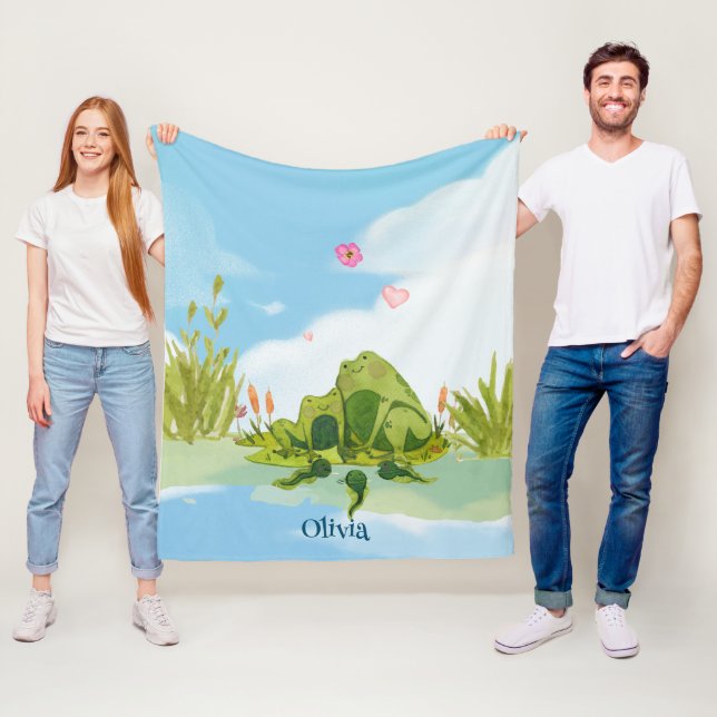 Cobertor De Velo Família de Sapos Adoráveis (In Situ)