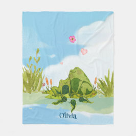 Cobertor De Velo Família de Sapos Adoráveis