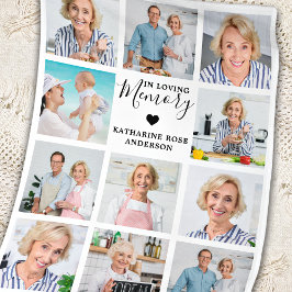 Cobertor De Velo Família Em Memória Afetuosa 11 Colagem de Fotos Me