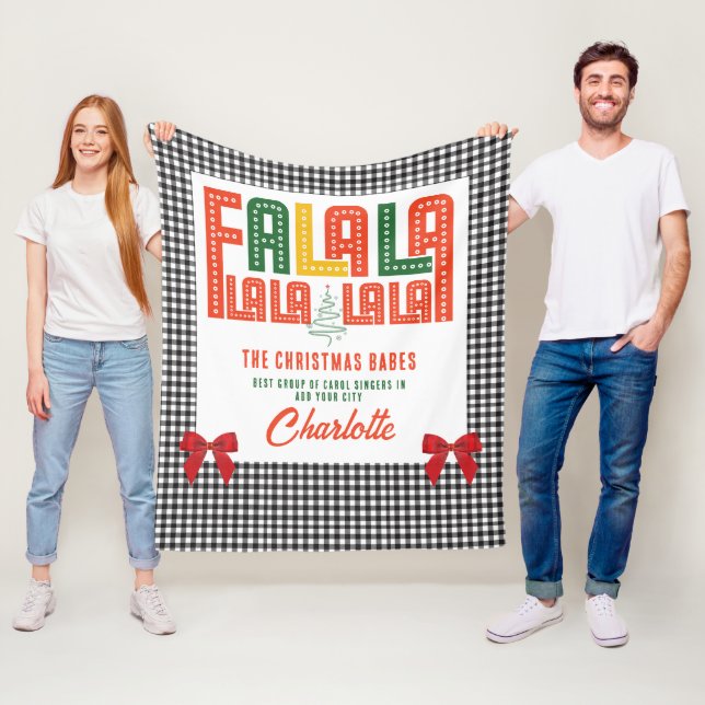 Cobertor De Velo Família Natal Karaoke Carols Choir Group (In Situ)