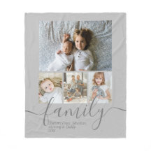 Família Personalizada de Colagem de Fotos e Texto