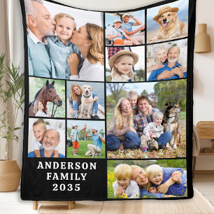 Cobertor De Velo Família Personalizada de Cuta Personalizada de Col