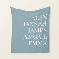 Família Personalizada de Nomes de Crianças Elegant