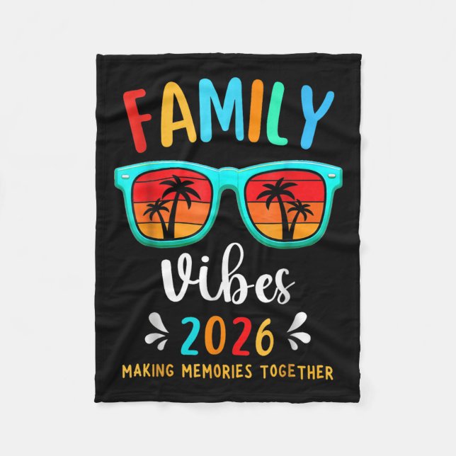 Cobertor De Velo Família Vibes 2026 Fazer de Férias de Reunião da F (Frente)