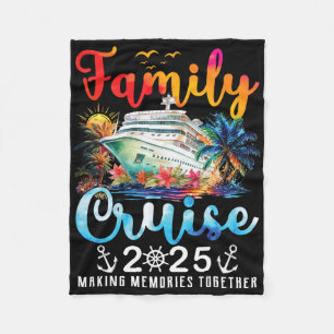 Cobertor De Velo Familiar Cruise 2025 Férias Trip Correspondência C