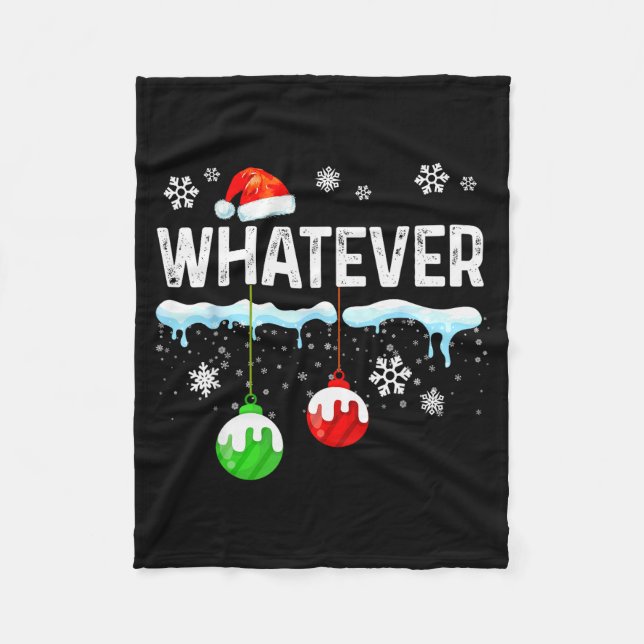 Cobertor De Velo Family Christmas Pajamas Matching Whatever  (Frente)