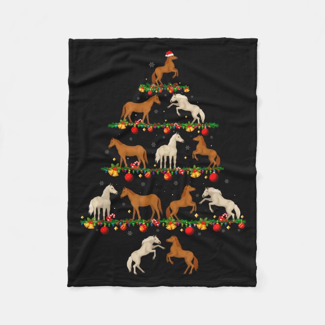 Cobertor De Velo Family Pajama Sets Christmas Matching Horse Xmas T (Frente)